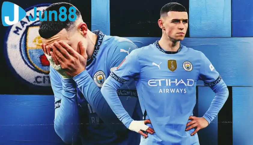 Phil Foden đứng trước nguy cơ rời Man City do sa sút phong độ và chấn thương